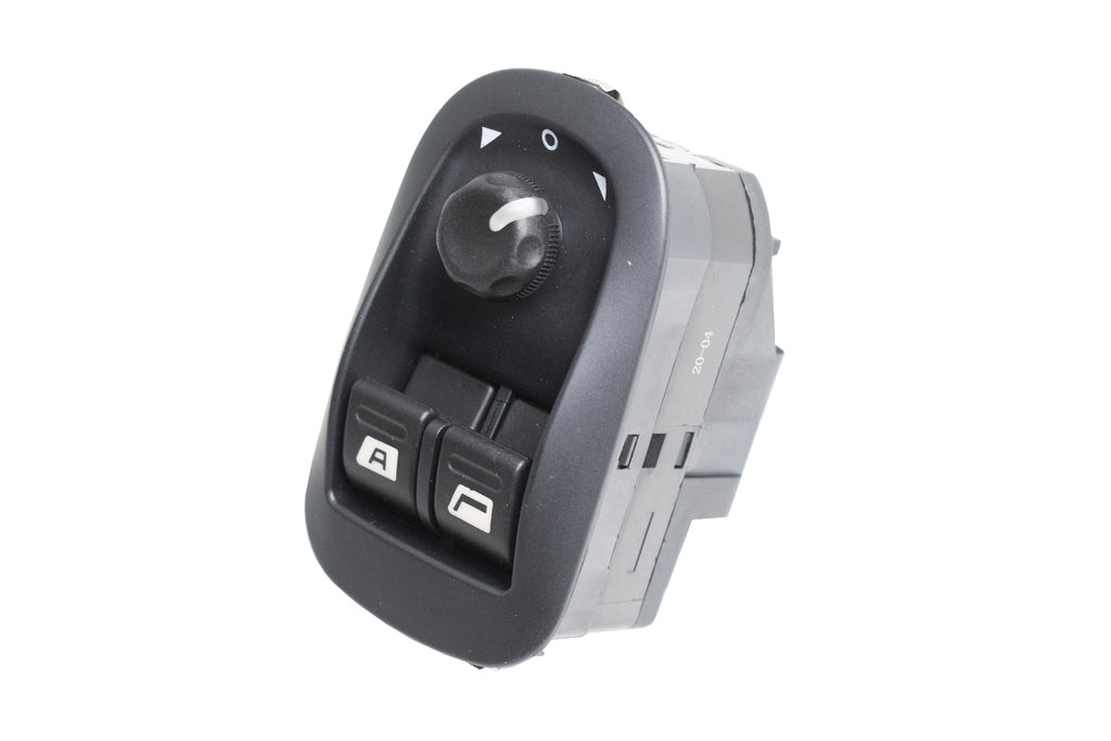 Pulsantiera Alzacristallo Porta Anteriore Sinistra-Nera-2 Interruttori-24 Pins Per Peugeot 206 (PG009WS04)