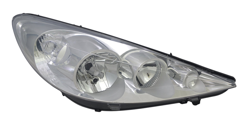 Proiettore Destro H1+h7-Elettrico-Cromato-Con Motore Per Peugeot 206 Plus (PG0114903)