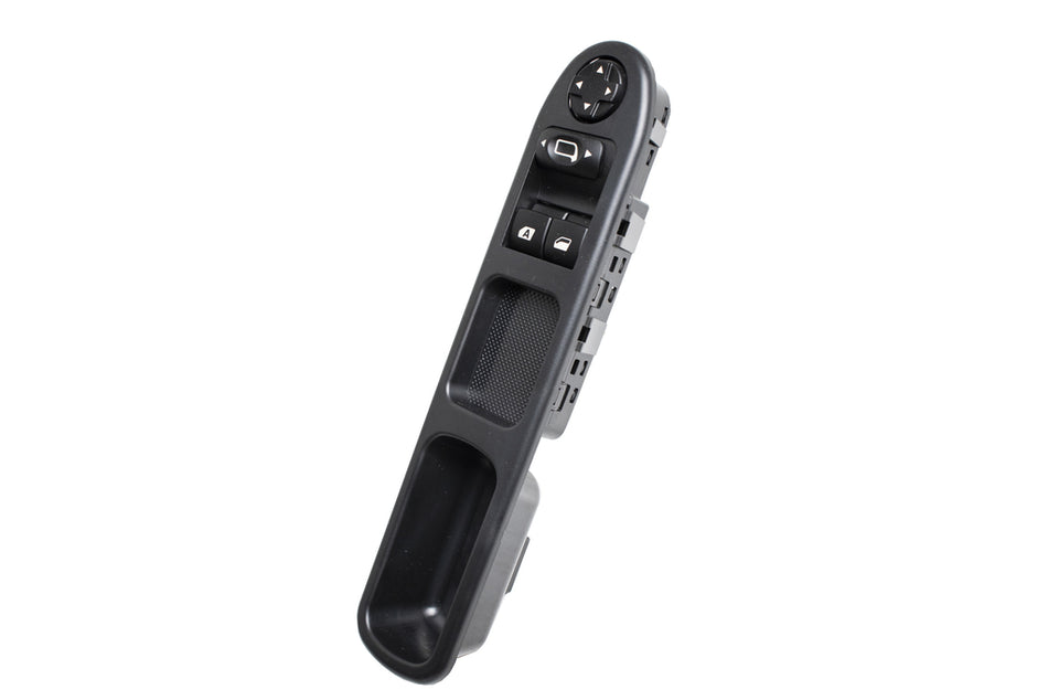 Pulsantiera Alzacristallo Porta Anteriore Sinistra-Nera-2 Interruttori-13 Pins Per Peugeot 207 (PG320WS14)