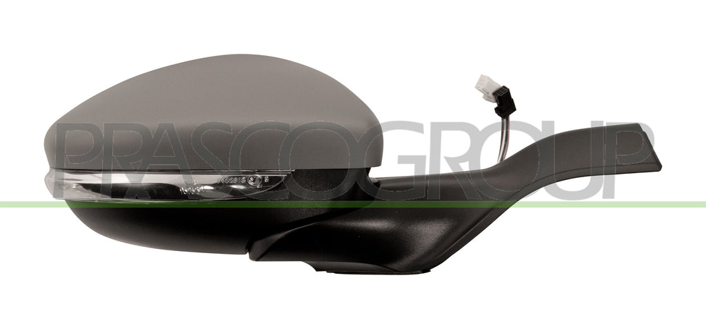 Specchietto Retrovisore Destro Elettrico Termico con Primer con Sonda con Fanale Convesso Per Peugeot 208 dal 2012 al 2015 (PG3267343)