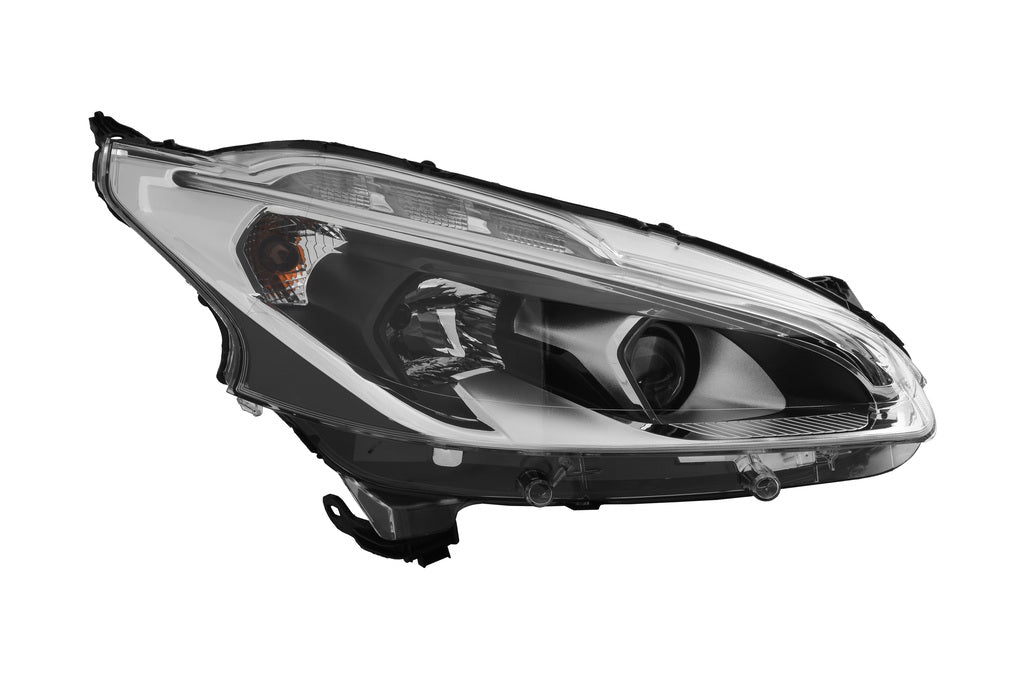 Proiettore Destro H7+h7+py21w-Elettrico-Senza Motore-Con Luce Diurna-Nero-Led Per Peugeot 208 (PG3284903)