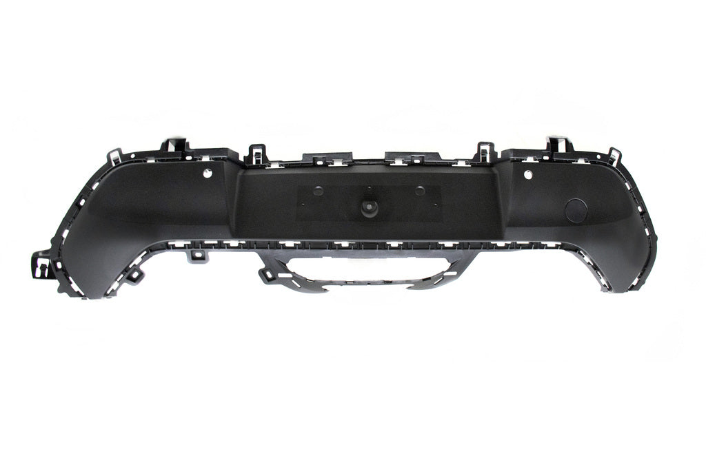 Modanatura Paraurti Posteriore-Centrale-Nera-Goffrata-Con Fori Pdc Per Peugeot 208 (PG3301265)