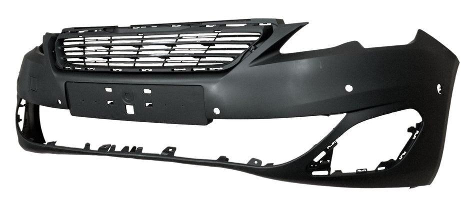 Paraurti Anteriore-Con Primer-Con Fori Pdc+supporti+park Assist-Con Tappo Copri Gancio-Con Tracce Lavafari-Con Griglia Radiatore-Con Modanature Mod. Allure Per Peugeot 308 (t9) (PG4281011)