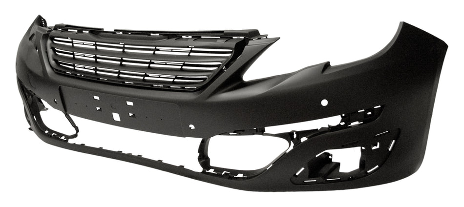 Paraurti Anteriore-Con Primer-Con Fori Pdc+supporti-Con Tappo Copri Gancio-Con Tracce Park Assist E Lavafari-Con Griglia Radiatore Mod. Active Per Peugeot 308 (t9) (PG4281031)