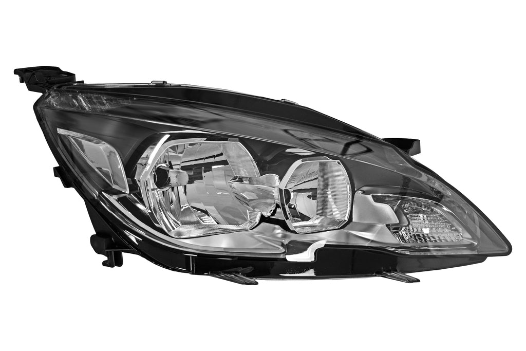 Proiettore Destro H7+hb3-Elettrico-Con Motore-Nero Per Peugeot 308 (t9) (PG4284903)