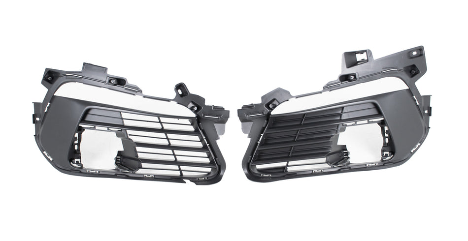 Kit Griglie Paraurti Anteriore-Nere-Goffrate-Con Sede Fendi (destra+sinistra)-Per Proiettori Led Per Peugeot 308 (t9) (PG4302115)