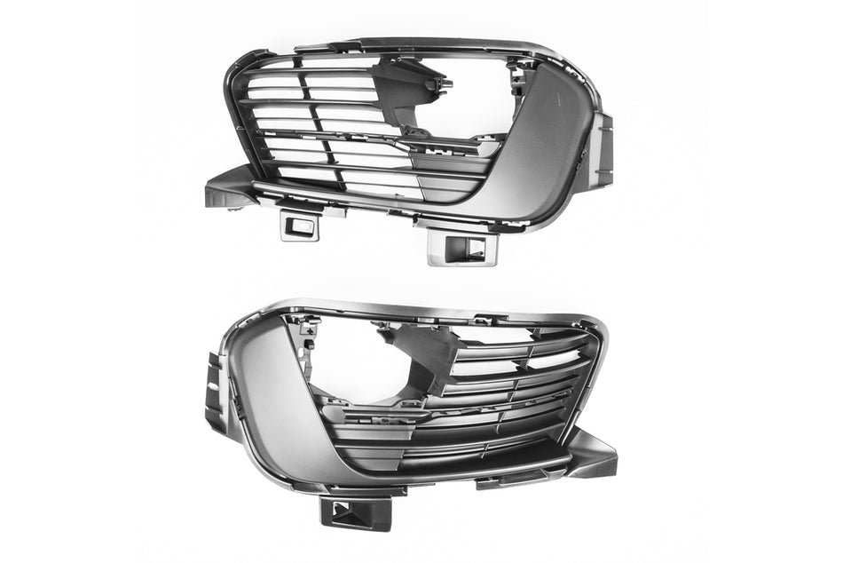Kit Griglie Paraurti Anteriore Nere-Goffrate-Con Sede Fendi (destra+sinistra)-Per Proiettore Alogeno Per Peugeot 308 (t9) (PG4302135)