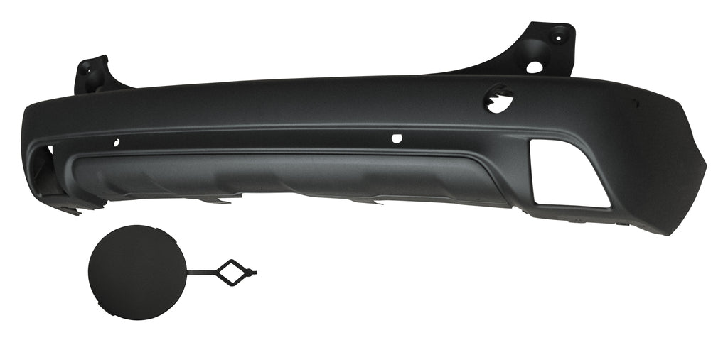 Paraurti Posteriore-Nero-Goffrato-Con Fori Pdc+supporti Per Peugeot 2008 (PG5001061)