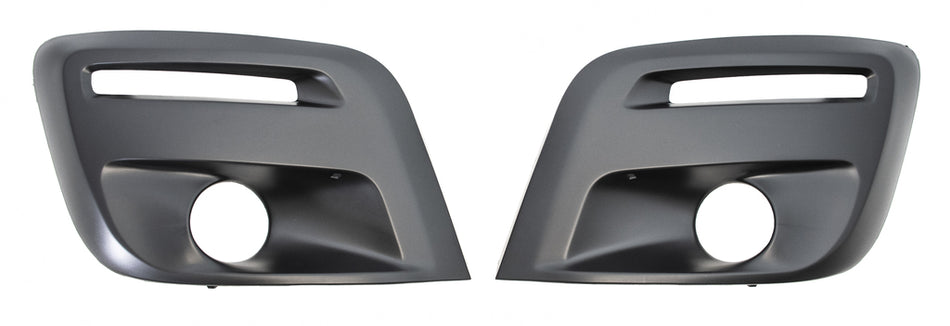 Kit Griglie Paraurti Anteriore-Nere-Goffrate-Con Sede Fendi-Con Tracce Pdc-(destra+sinistra) Per Peugeot Partner (PG9122135)