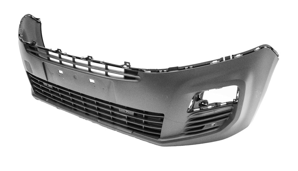 Paraurti Anteriore-Inferiore-Nero-Goffrato-Con Tappo Copri Gancio-Con Fori Pdc+supporti-Con Tracce Park Assist Per Peugeot Partner (PG9131011)