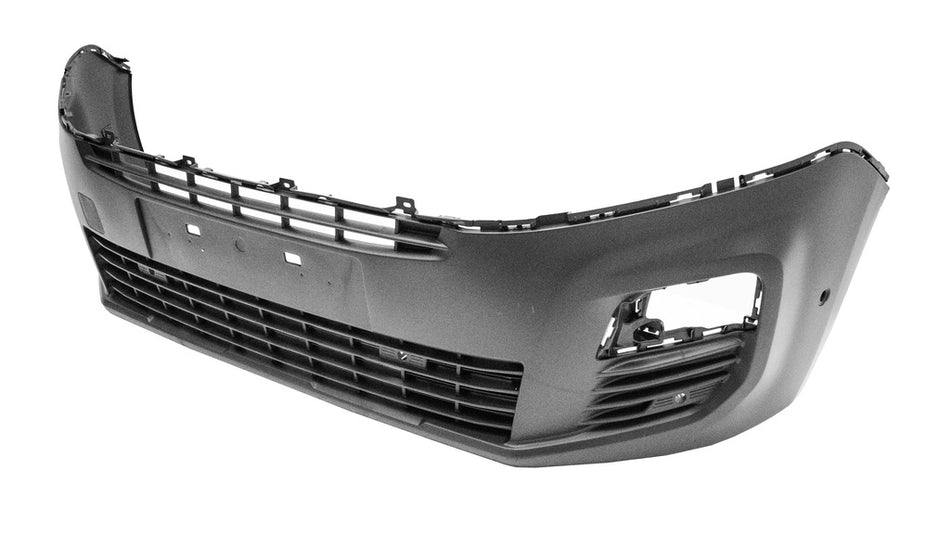 Paraurti Anteriore-Inferiore-Nero-Goffrato-Con Tappo Copri Gancio-Con Fori Pdc E Park Assist+supporti Per Peugeot Partner (PG9131021)