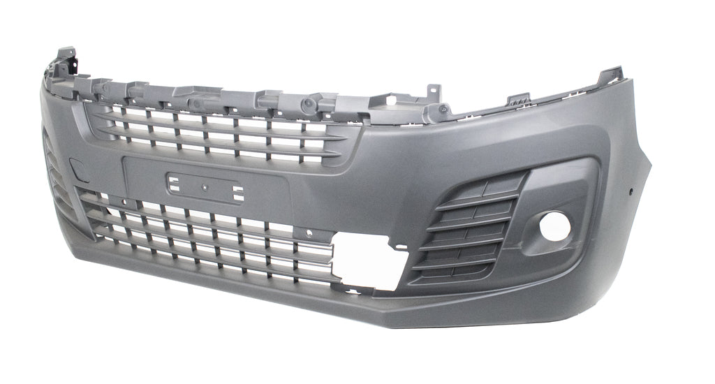 Paraurti Anteriore-Nero-Goffrato-Con Sede Fendi-Con Tappo Copri Gancio-Con Fori Pdc E Park Assist+supporti-Con Foro Rilevatore Ostacolo Mod. Van Per Peugeot Expert (PG9241010)