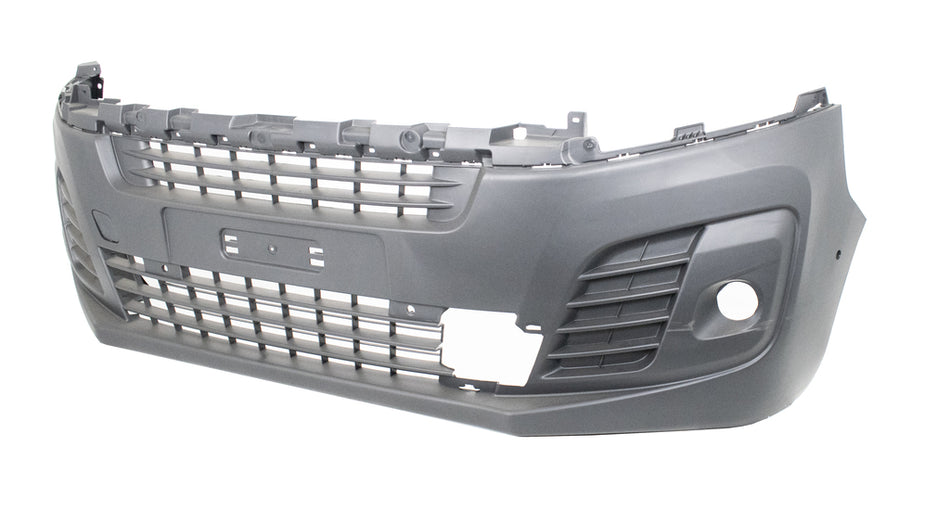 Paraurti Anteriore-Nero-Goffrato-Con Sede Fendi-Con Tappo Copri Gancio-Con Fori Pdc E Park Assist+supporti-Con Foro Rilevatore Ostacolo Mod. Van Per Peugeot Expert (PG9241010)