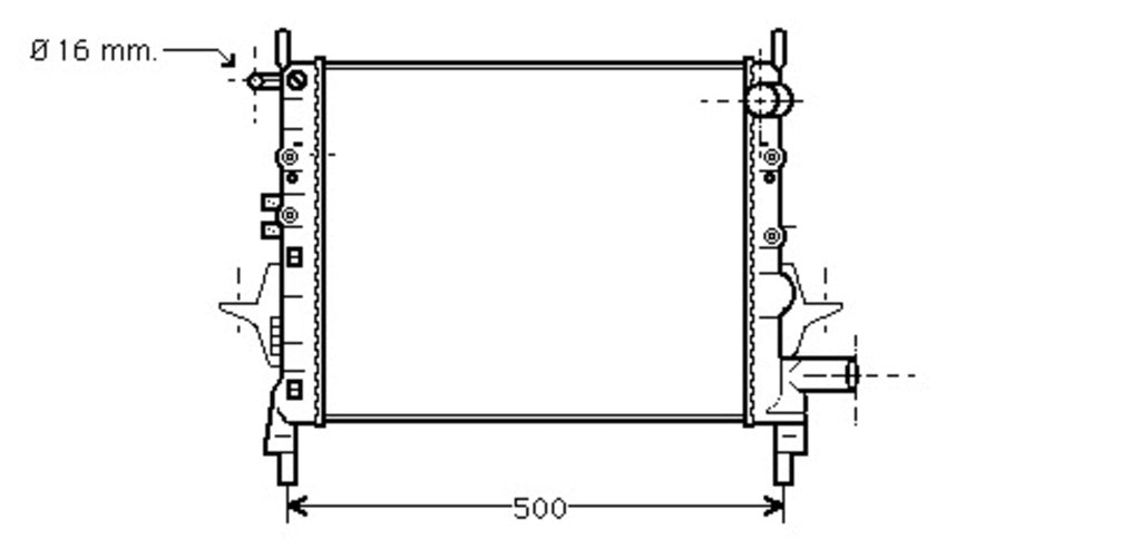 Radiatore Per Renault Twingo (RN025R004)