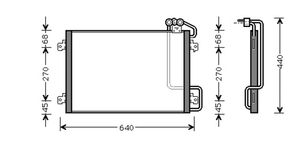 Condensatore Per Renault Megane (RN026C002)