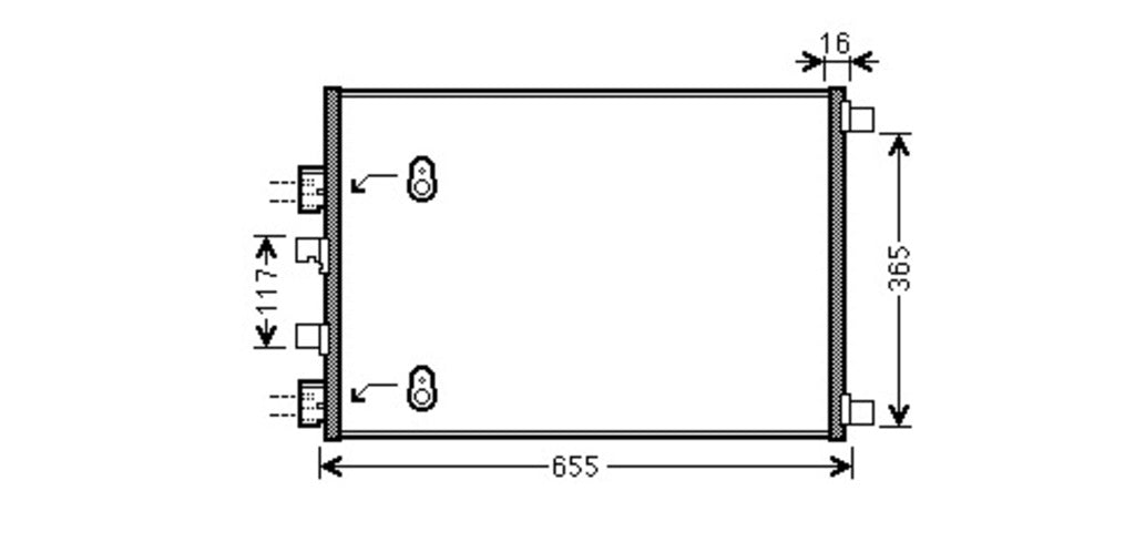 Condensatore Per Renault Scenic (RN032C002)