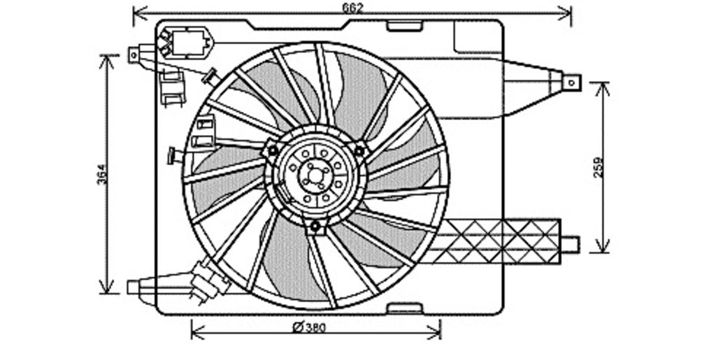 Ventola Per Renault Scenic (RN032F001)