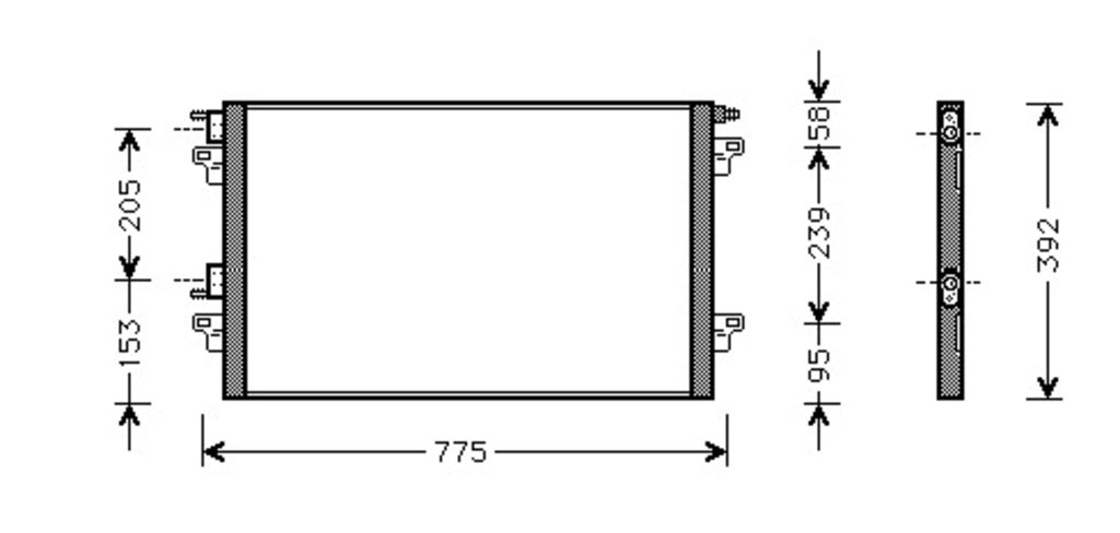 Condensatore Per Renault Laguna (RN085C001)