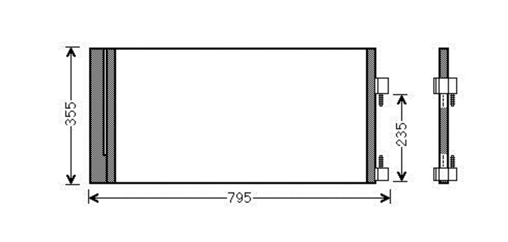 Condensatore Per Renault Laguna (RN086C001)