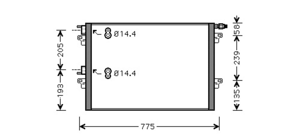 Condensatore Per Renault Espace Iv (jk) (RN154C002)