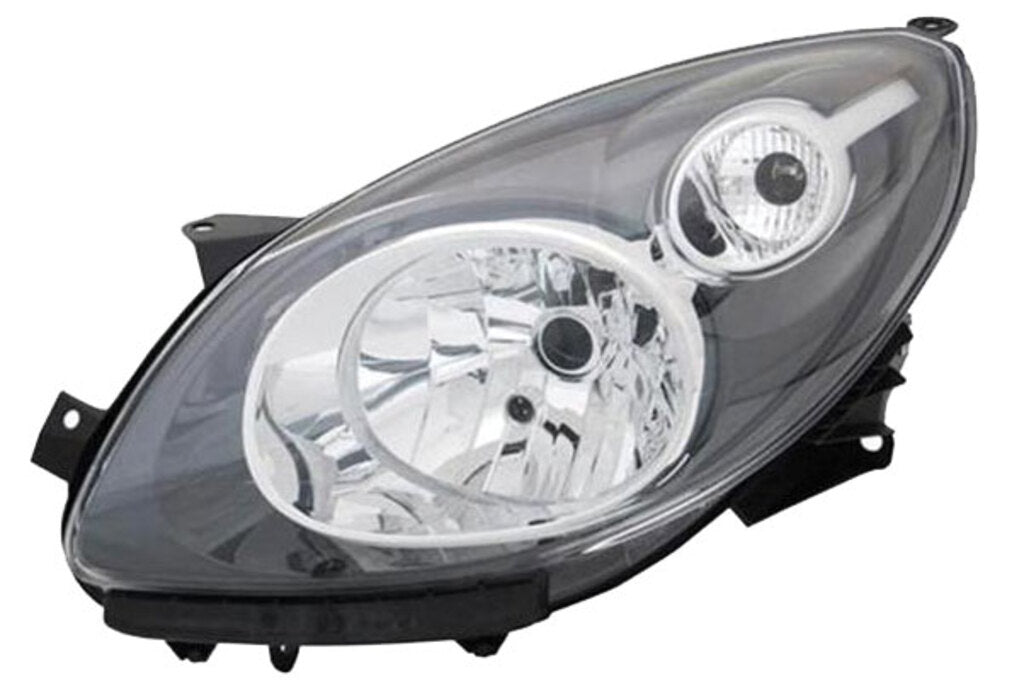Proiettore Sinistro H4-Elettrico-Con Motore-Nero Per Renault Twingo Basic (RN3064834)