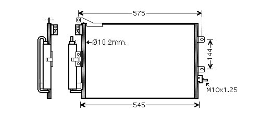 Condensatore Per Renault Modus (RN308C001)