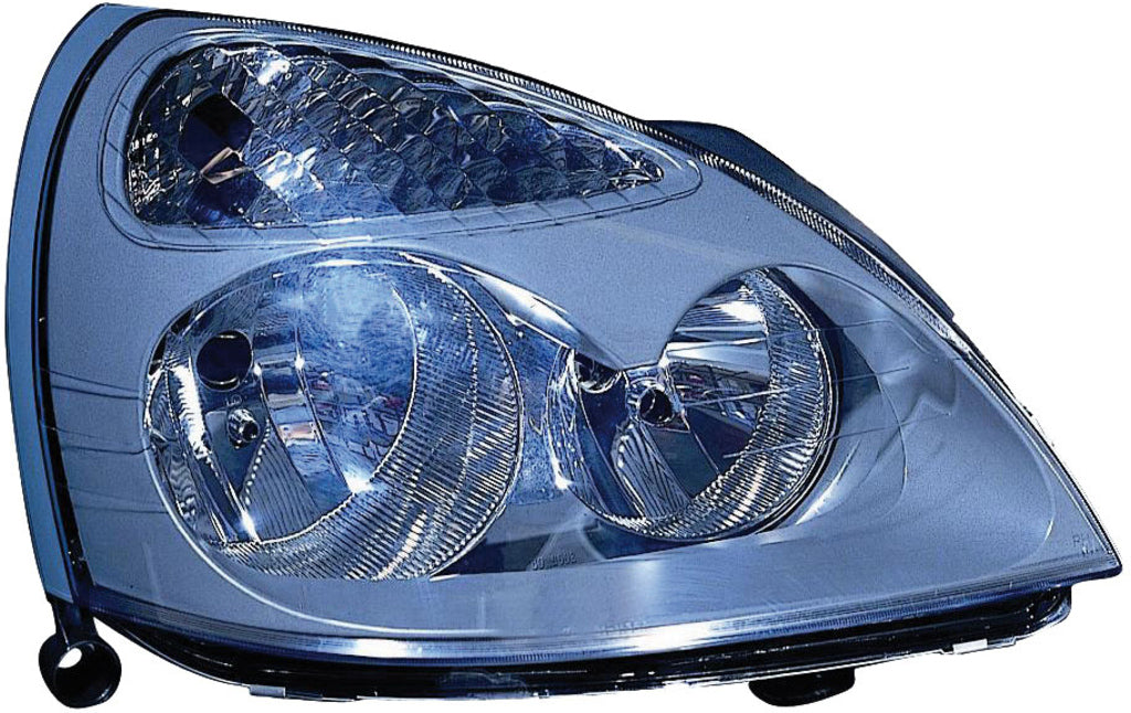 Proiettore Destro H7+h1-Elettrico-Senza Motore-Grigio-Versione Hella Per Renault Clio (RN3224913)