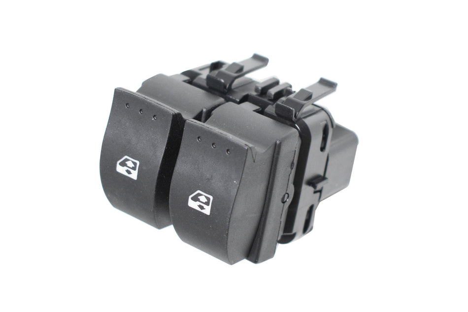 Pulsantiera Alzacristallo Porta Anteriore Sinistra-Nera-2 Interruttori-10 Pins Per Renault Clio (RN322WS04)