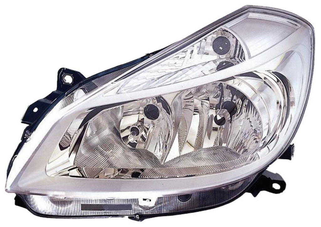 Proiettore Sinistro H7+h7-Elettrico-Con Motore-Cromato Per Renault Clio (RN3254904)