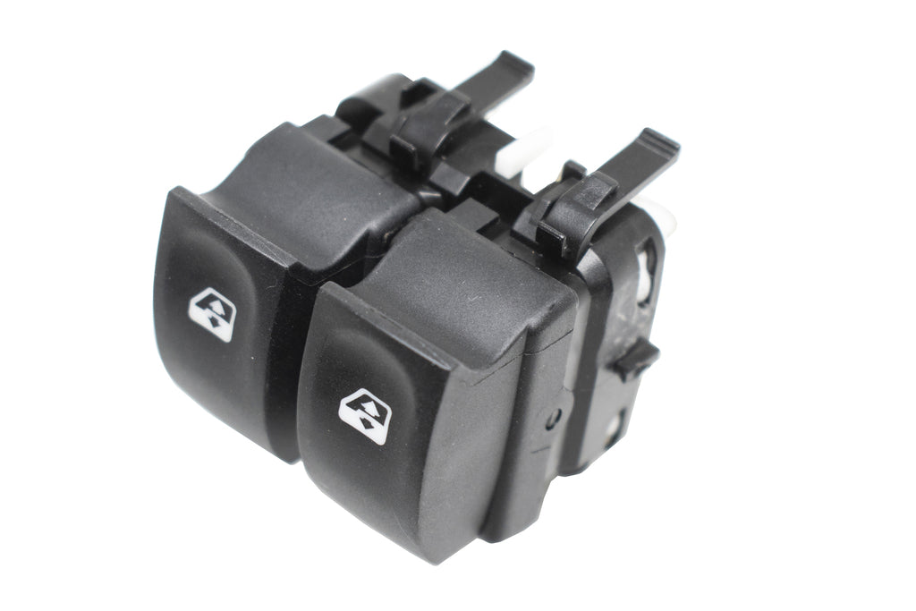 Pulsantiera Alzacristallo Porta Anteriore Sinistra-Nera-2 Interruttori-10 Pins Per Renault Clio (RN325WS04)