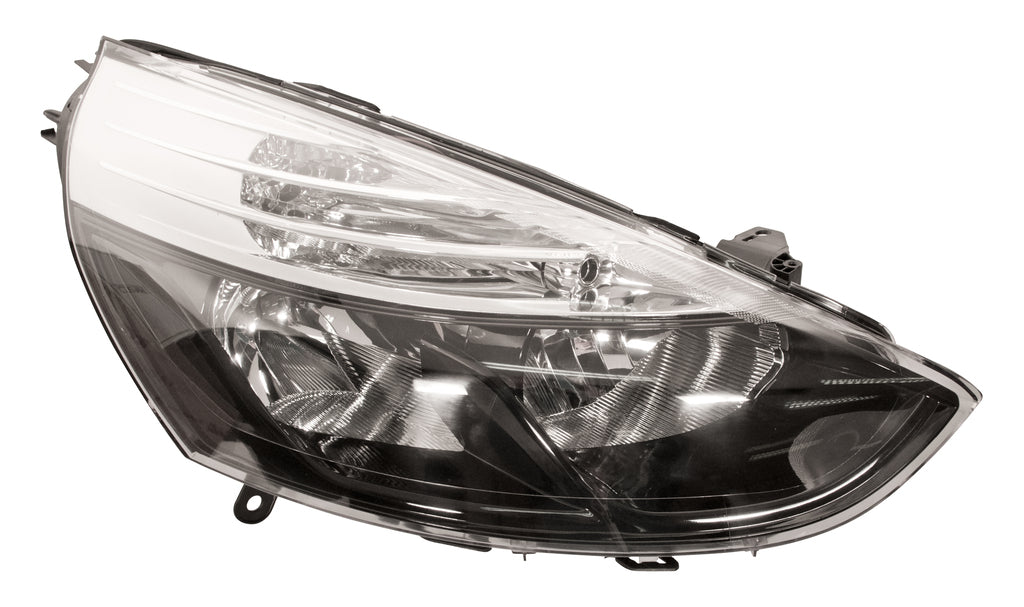 Proiettore Destro H1+h7-Elettrico-Con Motore-Nero-Cromato Per Renault Clio (RN3294923)