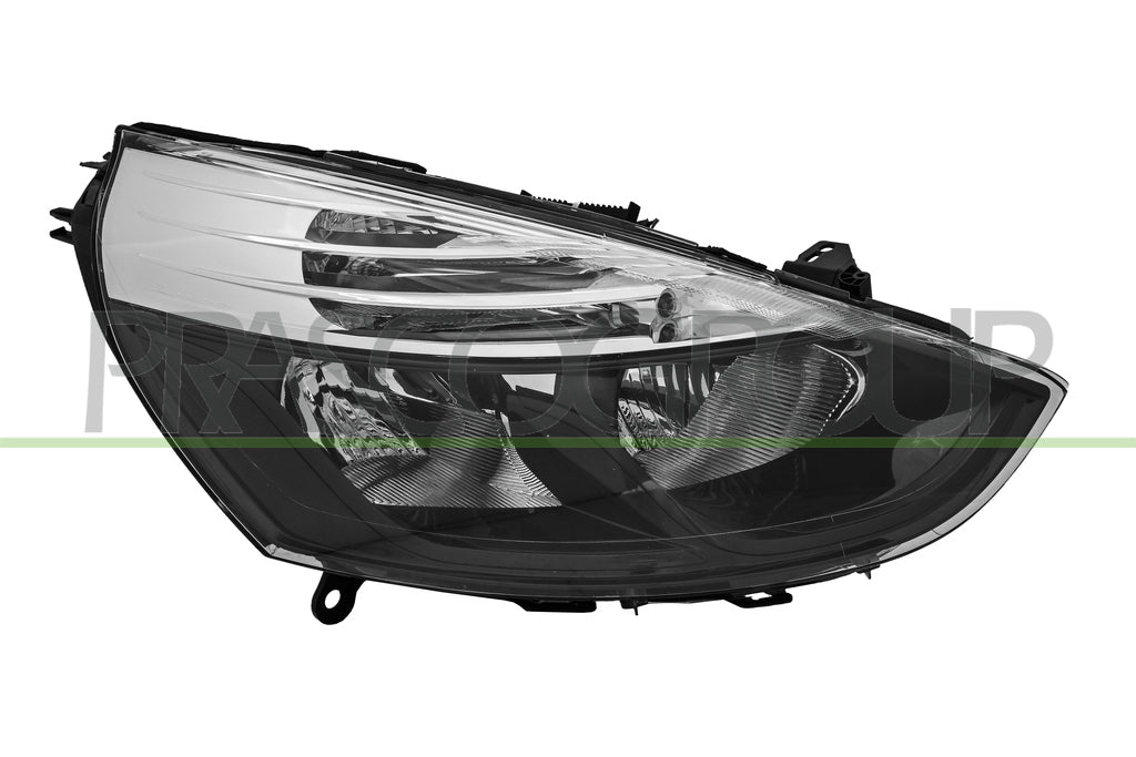 Faro Proiettore Destro H1+H7 Elettrico con Motore Nero Cromato Per Renault Clio dal 2012 al 2016 (RN3294923AQ)