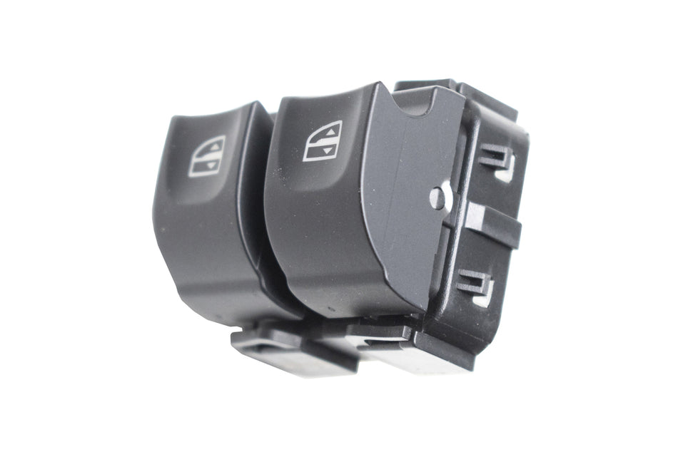 Pulsantiera Alzacristallo Porta Anteriore Sinistra-Nera-2 Interruttori-Con Funzione Antipizzicamento-7 Pins Per Renault Clio (RN329WS14)
