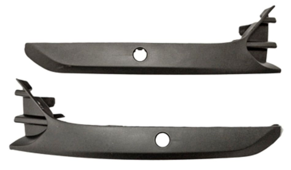 Kit Modanature Paraurti Anteriore-Nera-Goffrata-Con Fori Pdc+supporti-(destra+sinistra) Per Renault Clio (RN3301240)