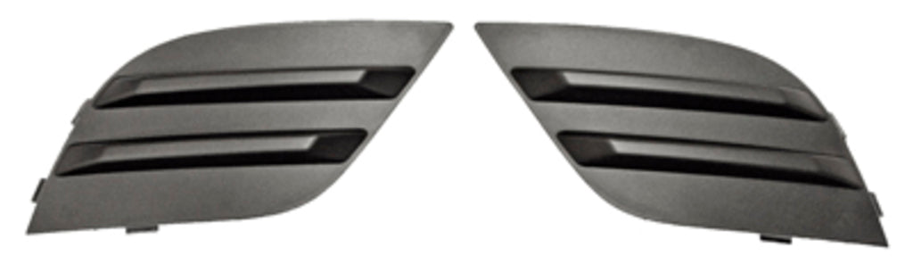 Kit Griglie Paraurti Anteriore-Nere-Goffrata-(destra+sinistra) Per Renault Clio (RN3302125)
