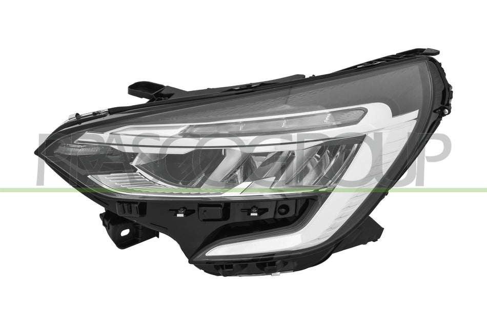 Faro Proiettore Sinistro Elettrico con Motore senza Centralina con Bordo Cromato LED Per Renault Clio dal 2019 al 2023 (RN3324904)