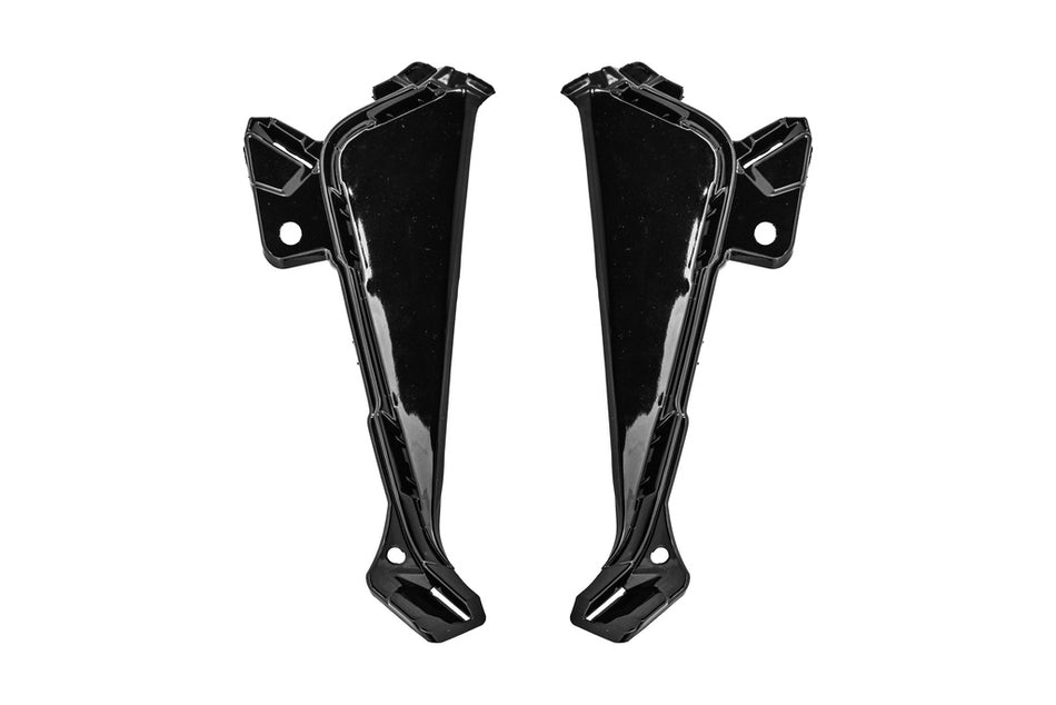 Kit Modanature Paraurti Anteriore Nere-Lucide (destra+sinistra) Per Renault Clio (RN3341225)