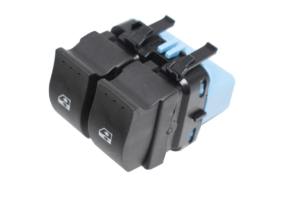 Pulsantiera Alzacristallo Porta Anteriore Sinistra-Nera-2 Interruttori-10 Pins Per Renault Megane (RN420WS14)