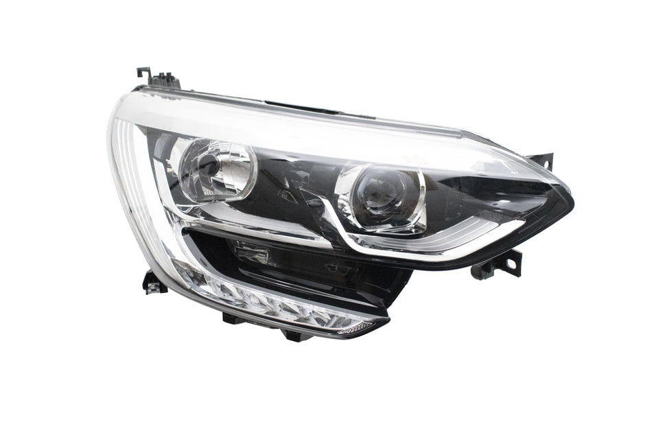 Proiettore Destro H7+h7-Elettrico-Senza Motore-Con Luce Diurna-Bordo Cromato-Led Per Renault Megane (RN4304903)