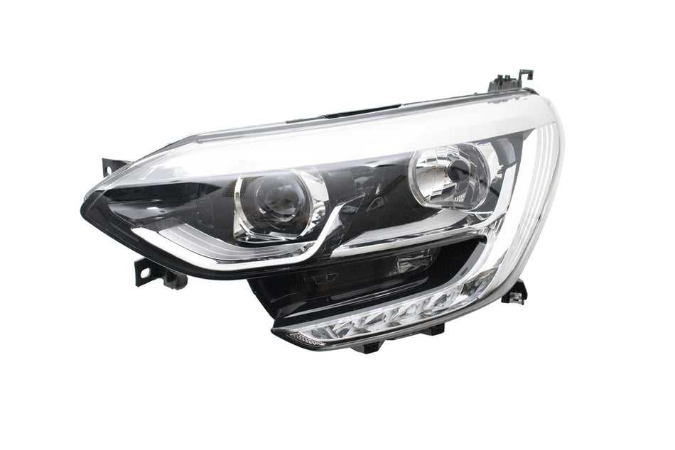 Proiettore Sinistro H7+h7-Elettrico-Senza Motore-Con Luce Diurna-Bordo Cromato-Led Per Renault Megane (RN4304904)