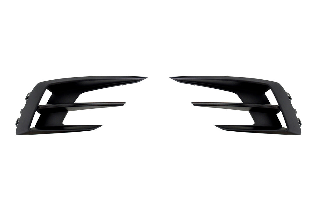 Kit Griglie Paraurti Anteriore-Nere-Goffrata-Senza Sede Fendi-(destra+sinistra) Per Renault Megane (RN4332110)