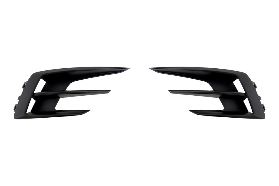 Kit Griglie Paraurti Anteriore-Nere-Goffrata-Senza Sede Fendi-(destra+sinistra) Per Renault Megane (RN4332110)