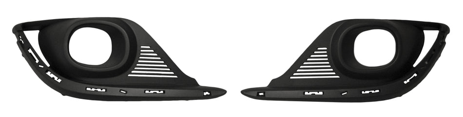 Kit Griglie Paraurti Anteriore-Nere-Con Sede Fendi-(destra+sinistra) Per Renault Scenic (RN6522145)