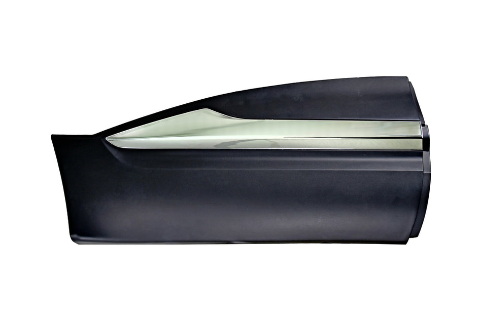Modanatura Porta Posteriore Destra-Nera-Goffrata-Con Profilo Cromato Per Renault Kadjar (RN7501473)