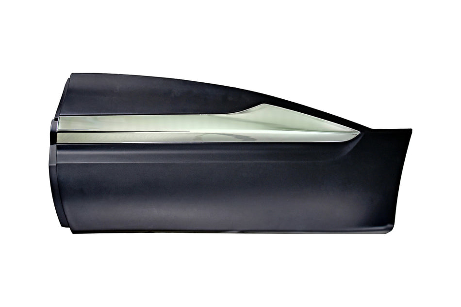 Modanatura Porta Posteriore Sinistra-Nera-Goffrata-Con Profilo Cromato Per Renault Kadjar (RN7501474)