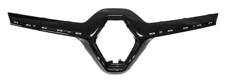 Modanatura Griglia Radiatore-Superiore-Nera-Lucida-Con Fori Profilo Per Renault Kadjar (RN7502206)
