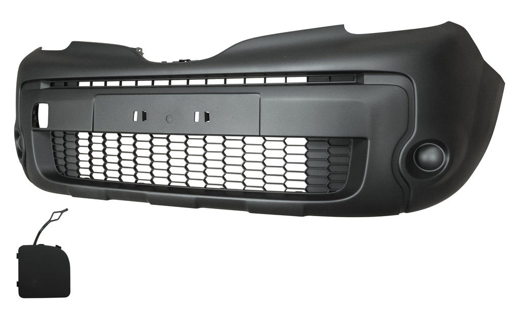 Paraurti Anteriore-Nero-Goffrato-Con Tappo Copri Gancio Mod. Extrem Per Renault Kangoo (RN9211001)
