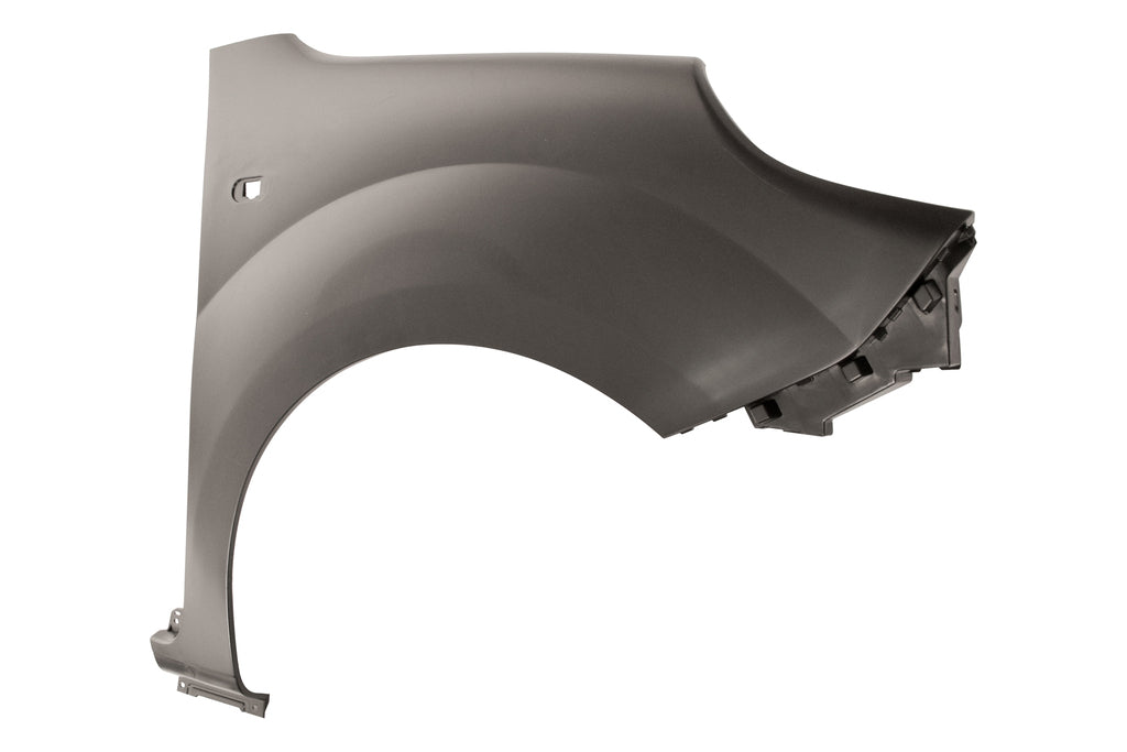 Parafango Anteriore Destro-Plastica-Con Foro Lucciola-Nero-Liscio Da Primerizzare Per Renault Kangoo (RN9213003)