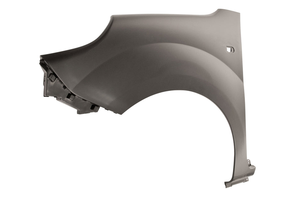 Parafango Anteriore Sinistro-Plastica-Con Foro Lucciola-Nero-Liscio Da Primerizzare Per Renault Kangoo (RN9213004)