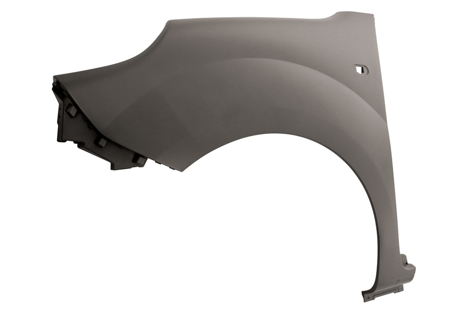 Parafango Anteriore Sinistro-Plastica-Con Primer-Con Foro Lucciola Per Renault Kangoo (RN9213014)